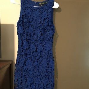 Lauren Ralph Lauren blue lace dress